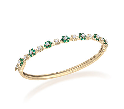 Diamond and Emerald bracelet